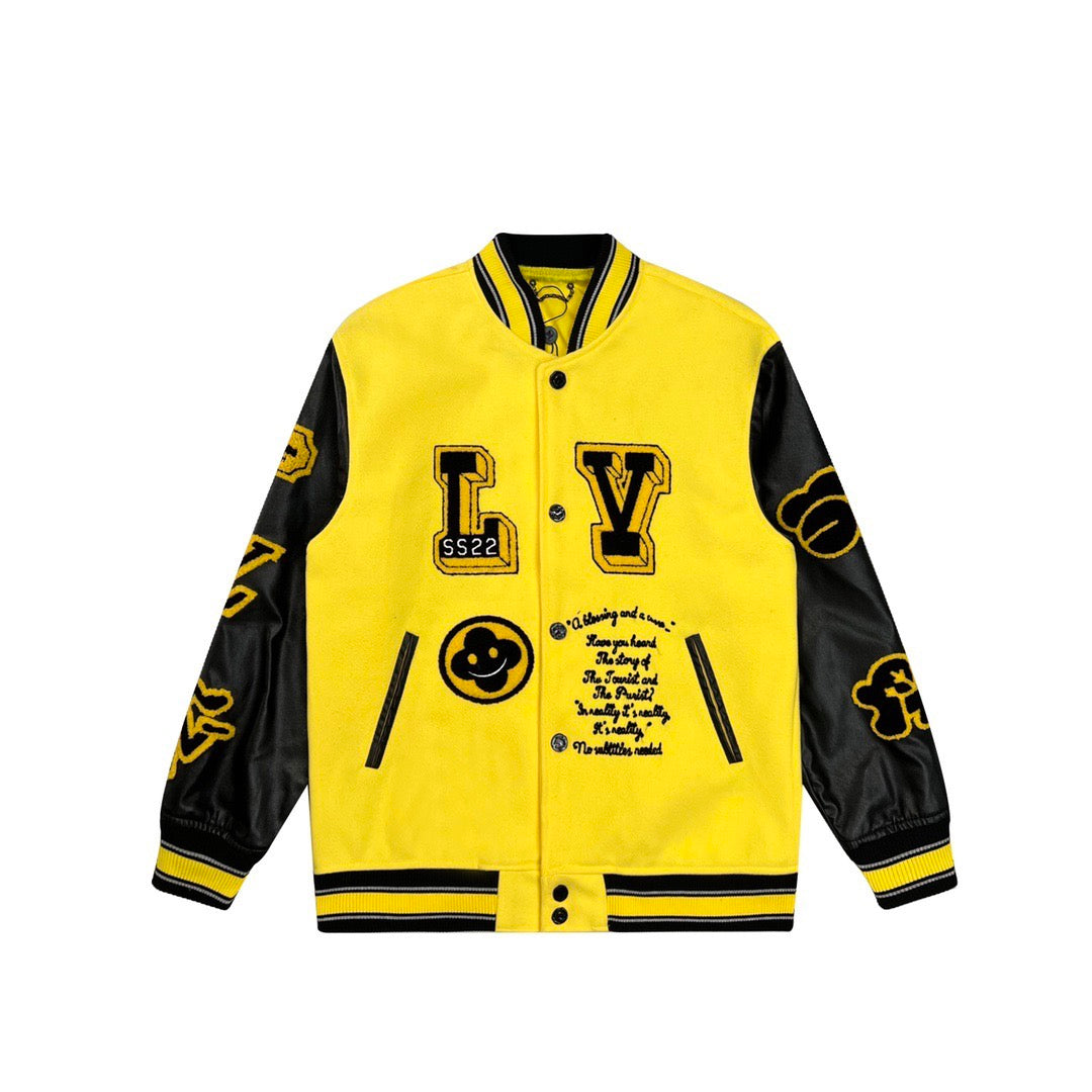 Quilted Delivery Jacket Blue